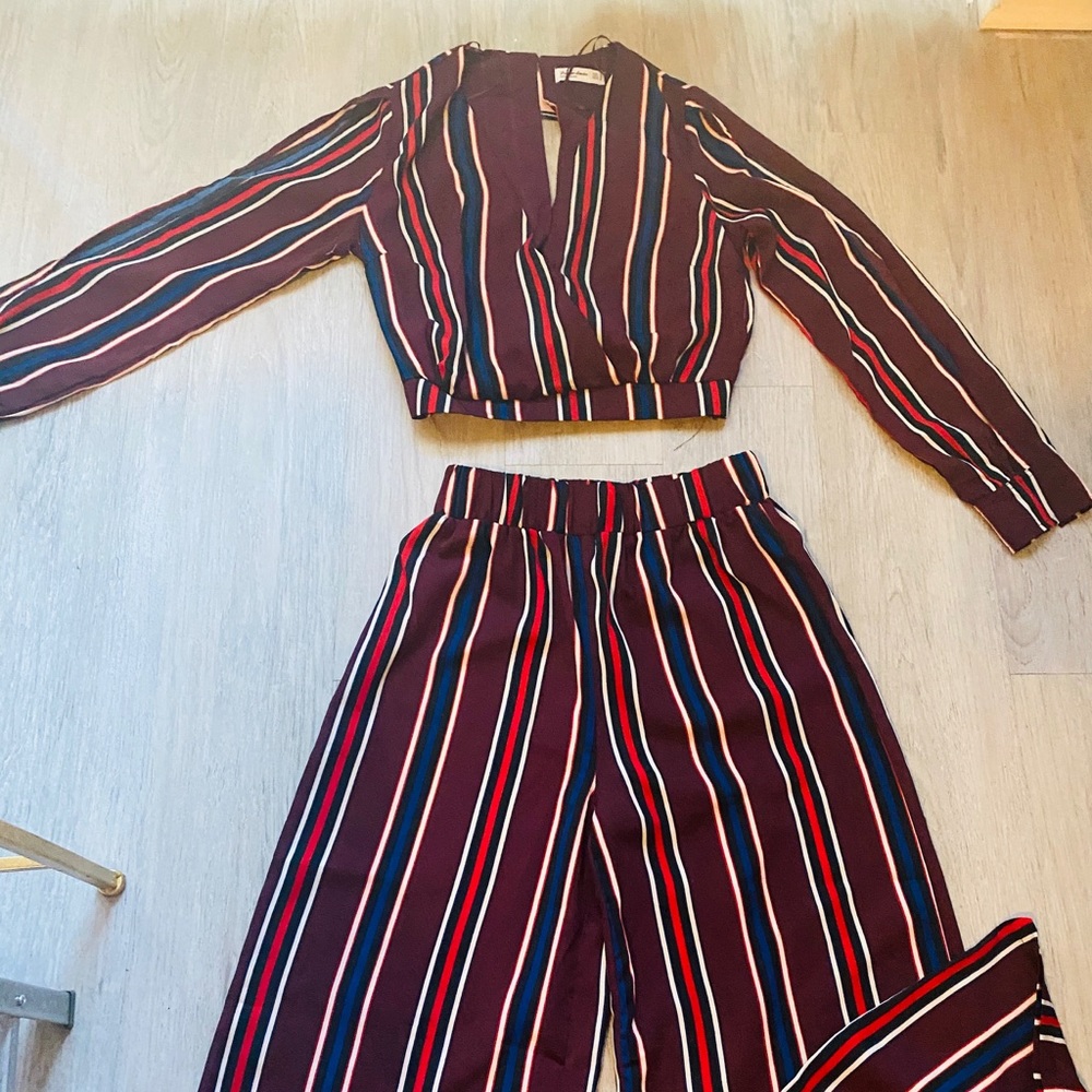 2-piece Wide Leg Pant Set